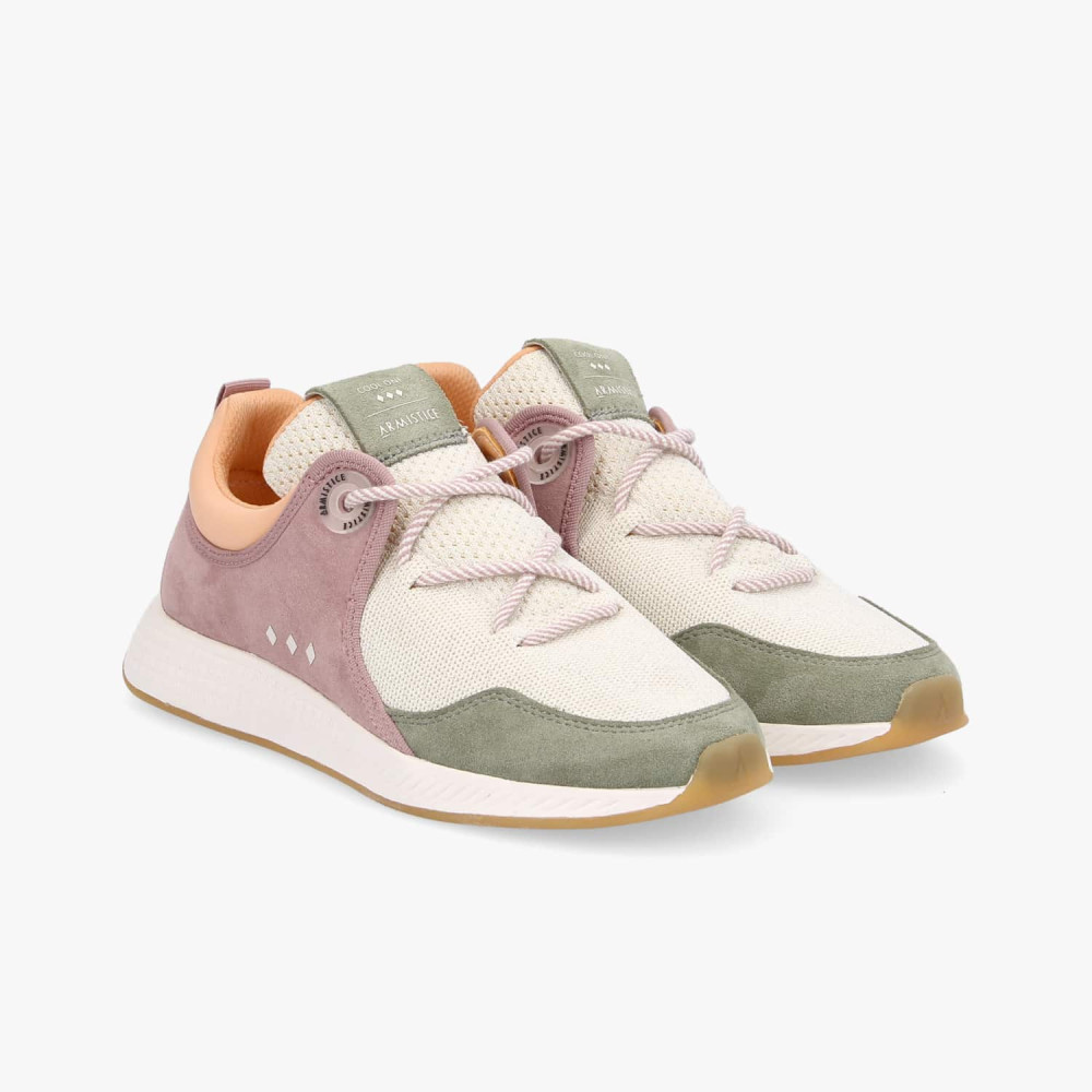 ARMISTICE COOL ONE W - KNIT/SUEDE - DOVE/PARME