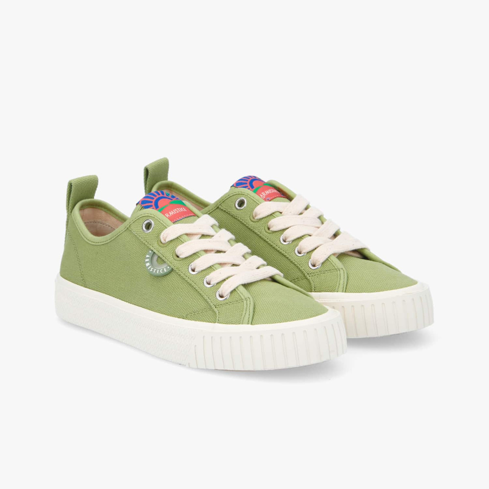 ARMISTICE STOMP SNEAKER W - CANVAS RECYCLED - OLIVE