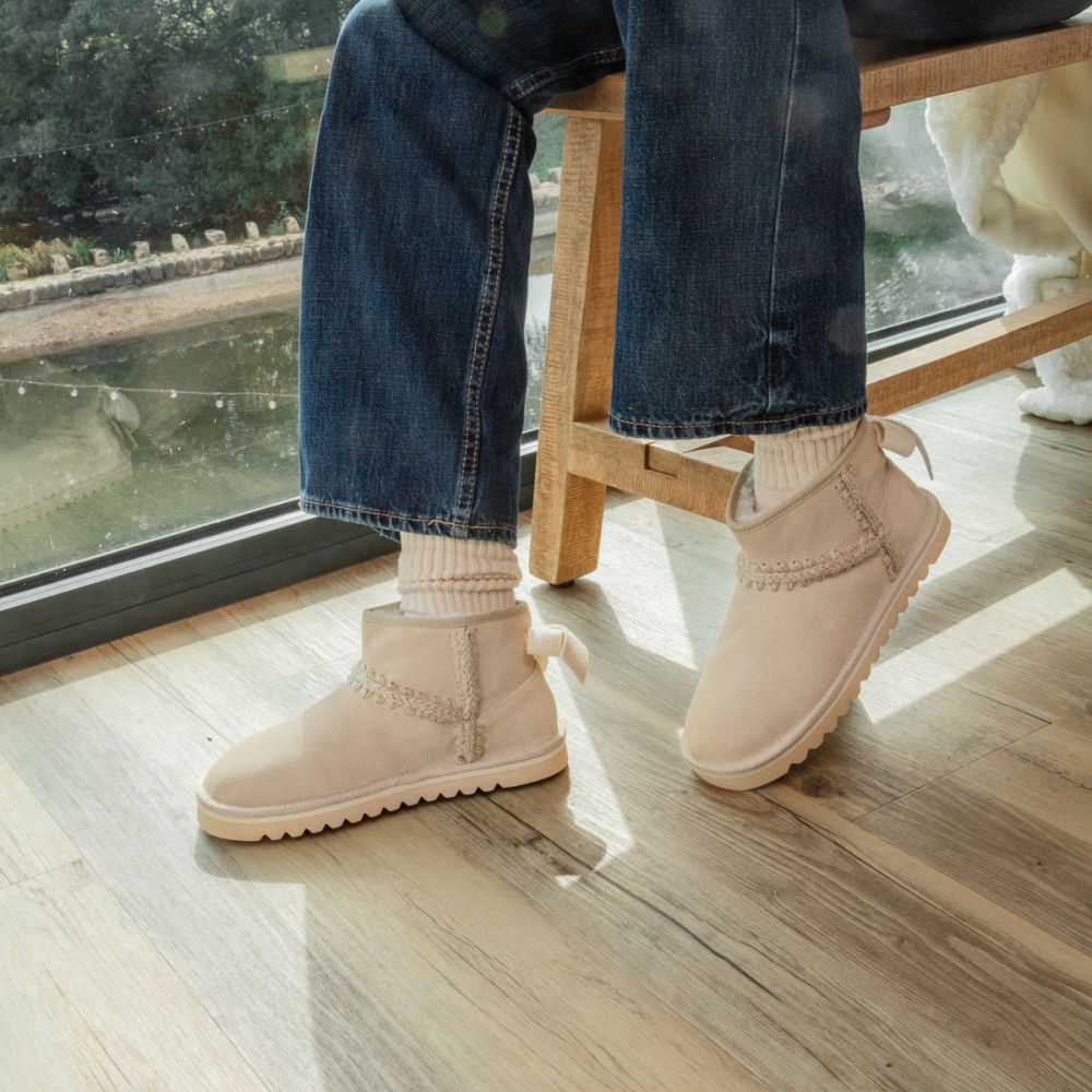 BOULD BOW W - SUEDE - BEIGE BOULD BOW W - SUEDE - BEIGE