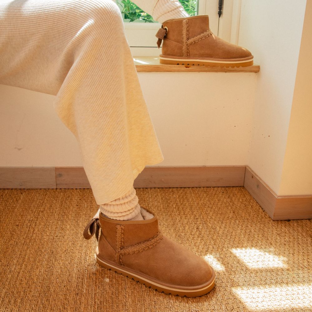 BOULD BOW W - SUEDE - NUTS BOULD BOW W - SUEDE - NUTS