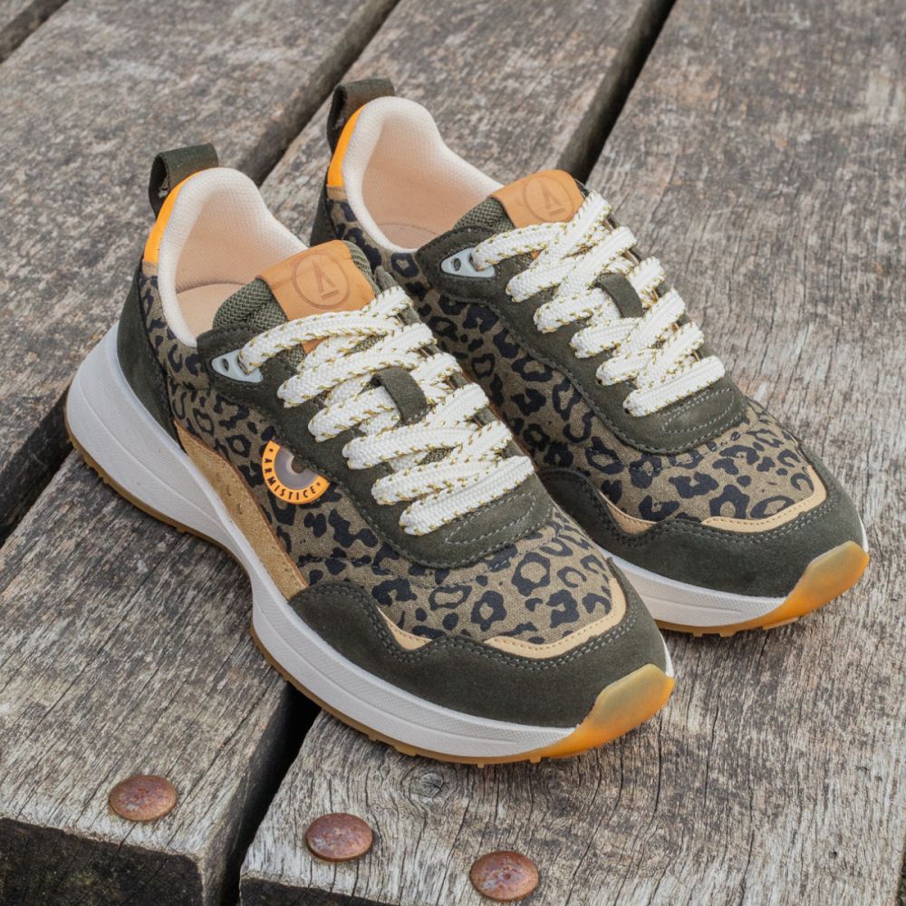 MOON JOGGER W - SDE/CANVAS LEO - FOREST/OLIVE