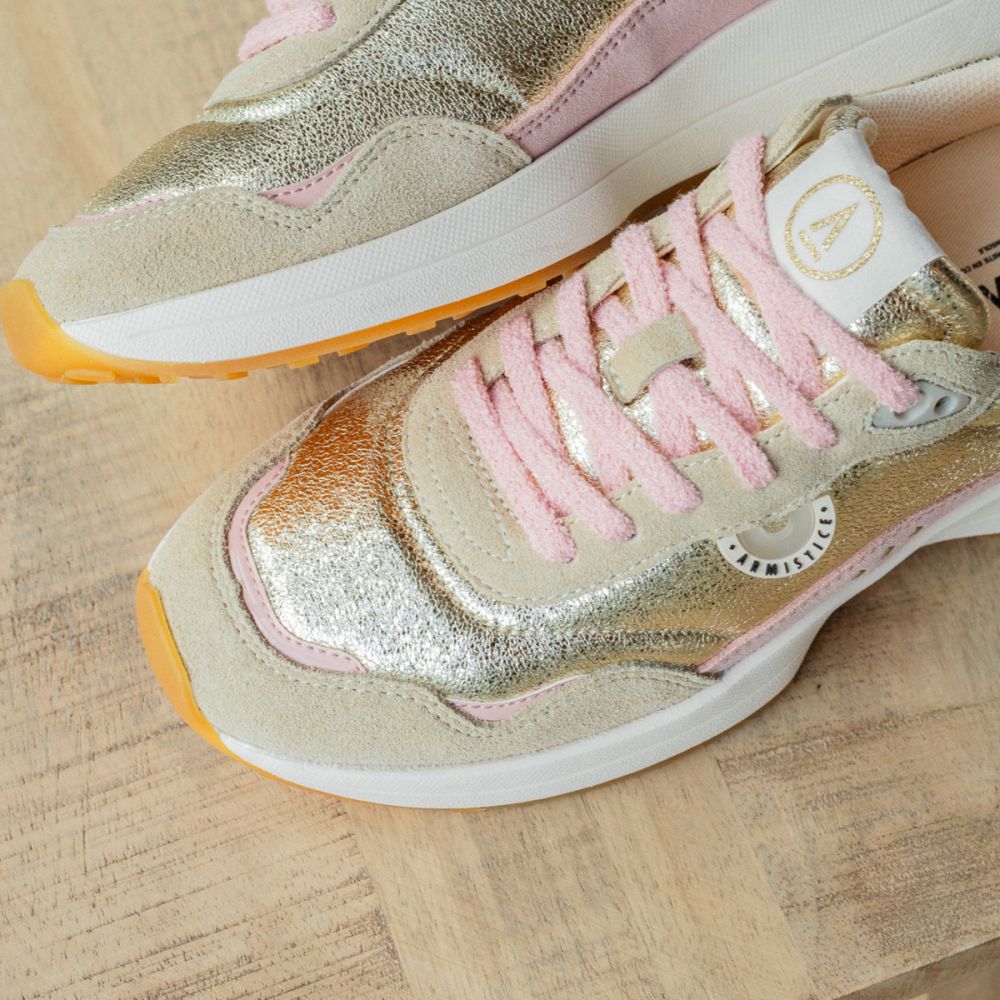 MOON JOGGER W - SUEDE/CRACK - IVORY/LIGHT GOLD