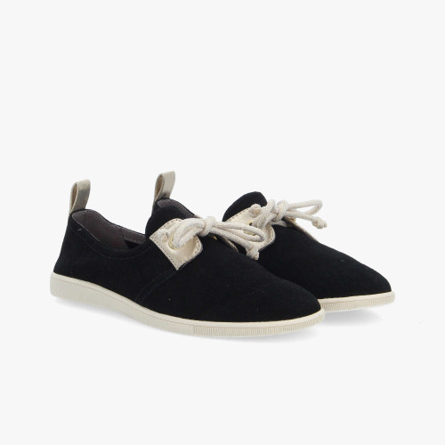 STONE GLOVE W - SUEDE - NOIR